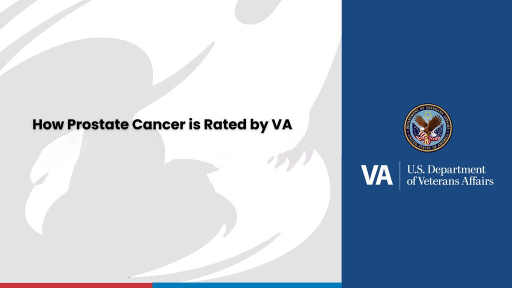 How to get VA service connection for prostate cancer